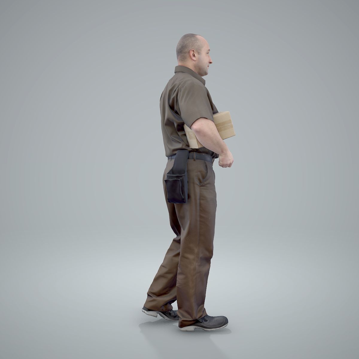 Standing Delivery Man with Uniform WMan0305-HD2-O01P01-S 3D model_51