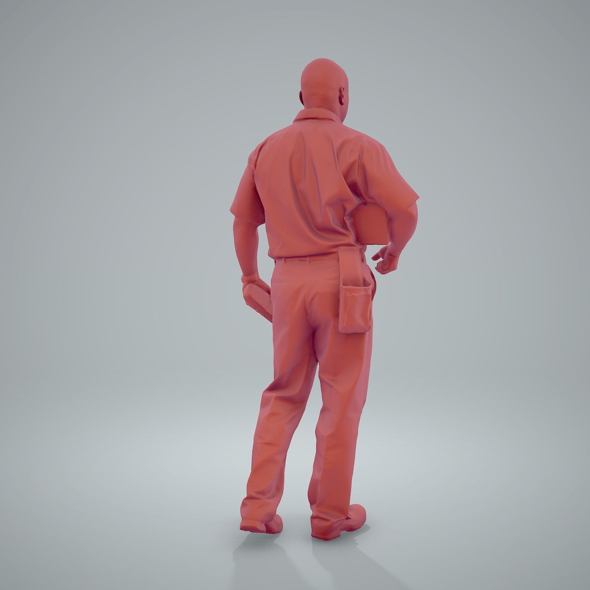 Standing Delivery Man with Uniform WMan0305-HD2-O01P01-S 3D model_54