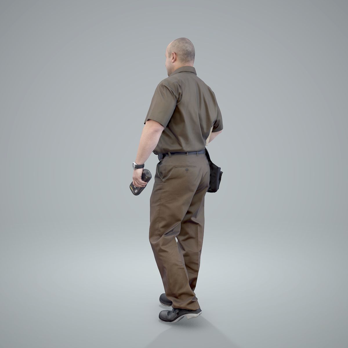 Standing Delivery Man with Uniform WMan0305-HD2-O01P01-S 3D model_10