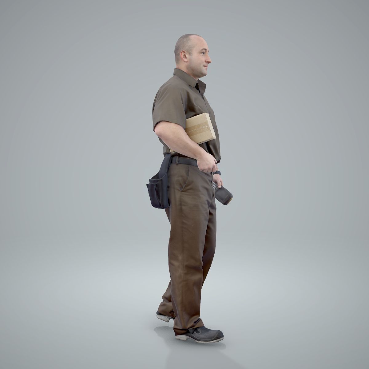 Standing Delivery Man with Uniform WMan0305-HD2-O01P01-S 3D model_67