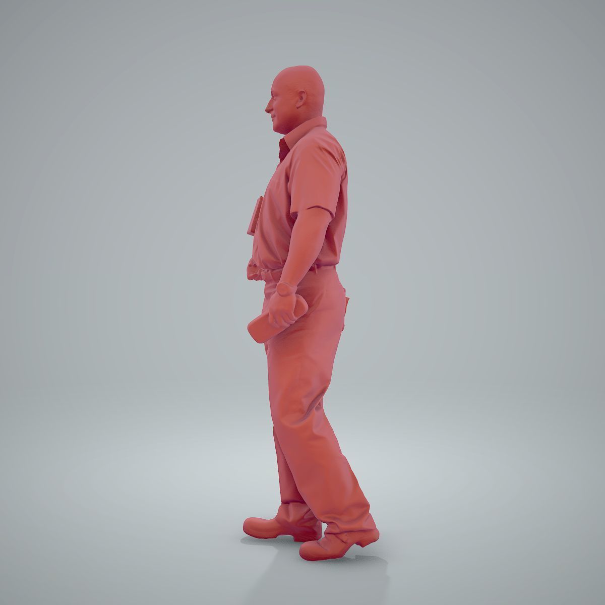 Standing Delivery Man with Uniform WMan0305-HD2-O01P01-S 3D model_40