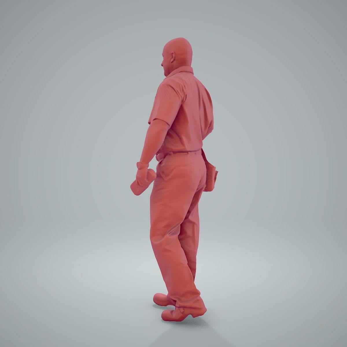 Standing Delivery Man with Uniform WMan0305-HD2-O01P01-S 3D model_32