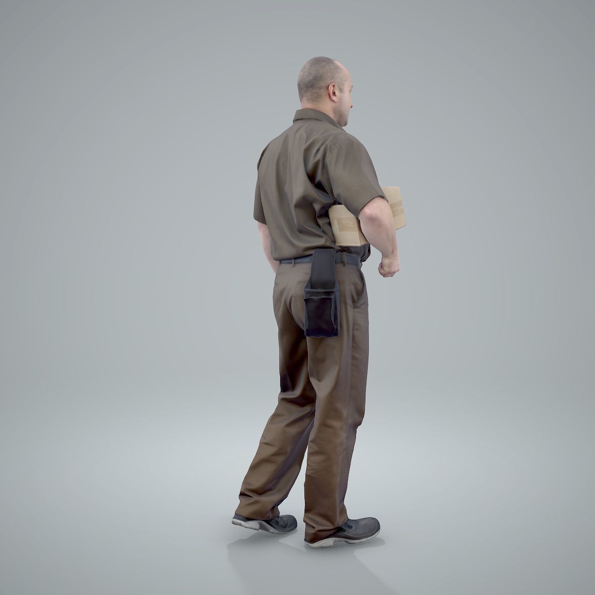 Standing Delivery Man with Uniform WMan0305-HD2-O01P01-S 3D model_18