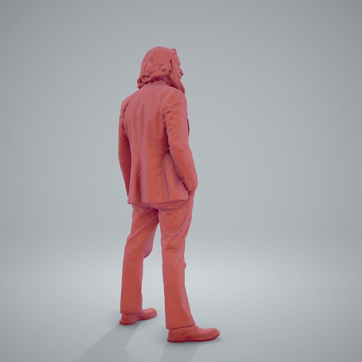 Classy Bearded Man with Brown Suit CMan0205-HD2-O01P01-S 3D model_14