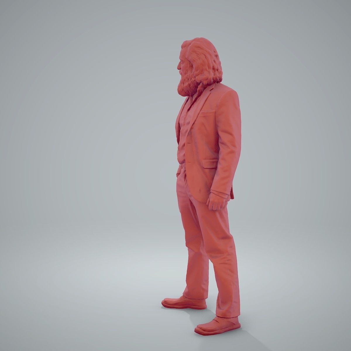 Classy Bearded Man with Brown Suit CMan0205-HD2-O01P01-S 3D model_46