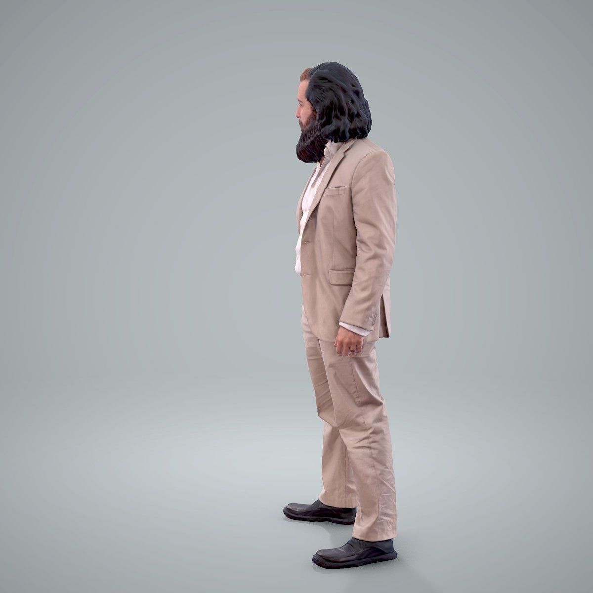 Classy Bearded Man with Brown Suit CMan0205-HD2-O01P01-S 3D model_54