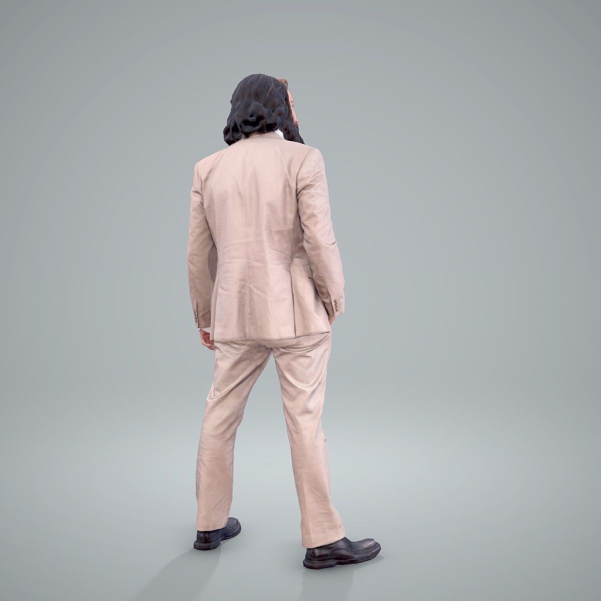 Classy Bearded Man with Brown Suit CMan0205-HD2-O01P01-S 3D model_72