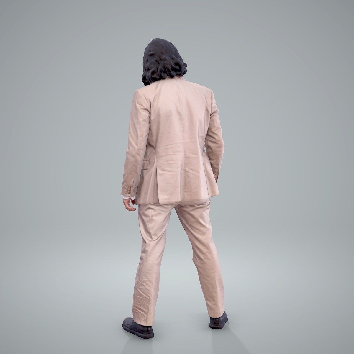 Classy Bearded Man with Brown Suit CMan0205-HD2-O01P01-S 3D model_2