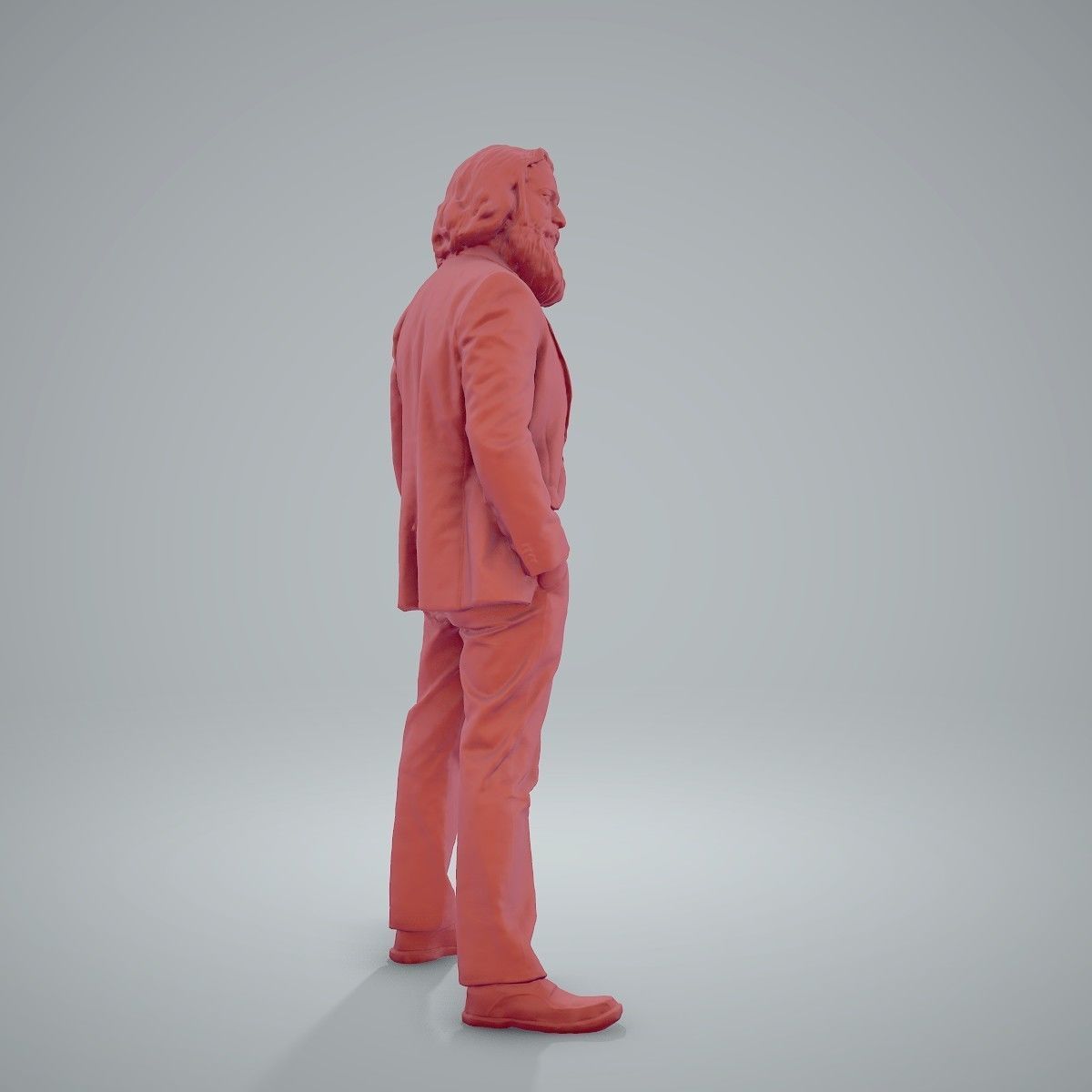 Classy Bearded Man with Brown Suit CMan0205-HD2-O01P01-S 3D model_37