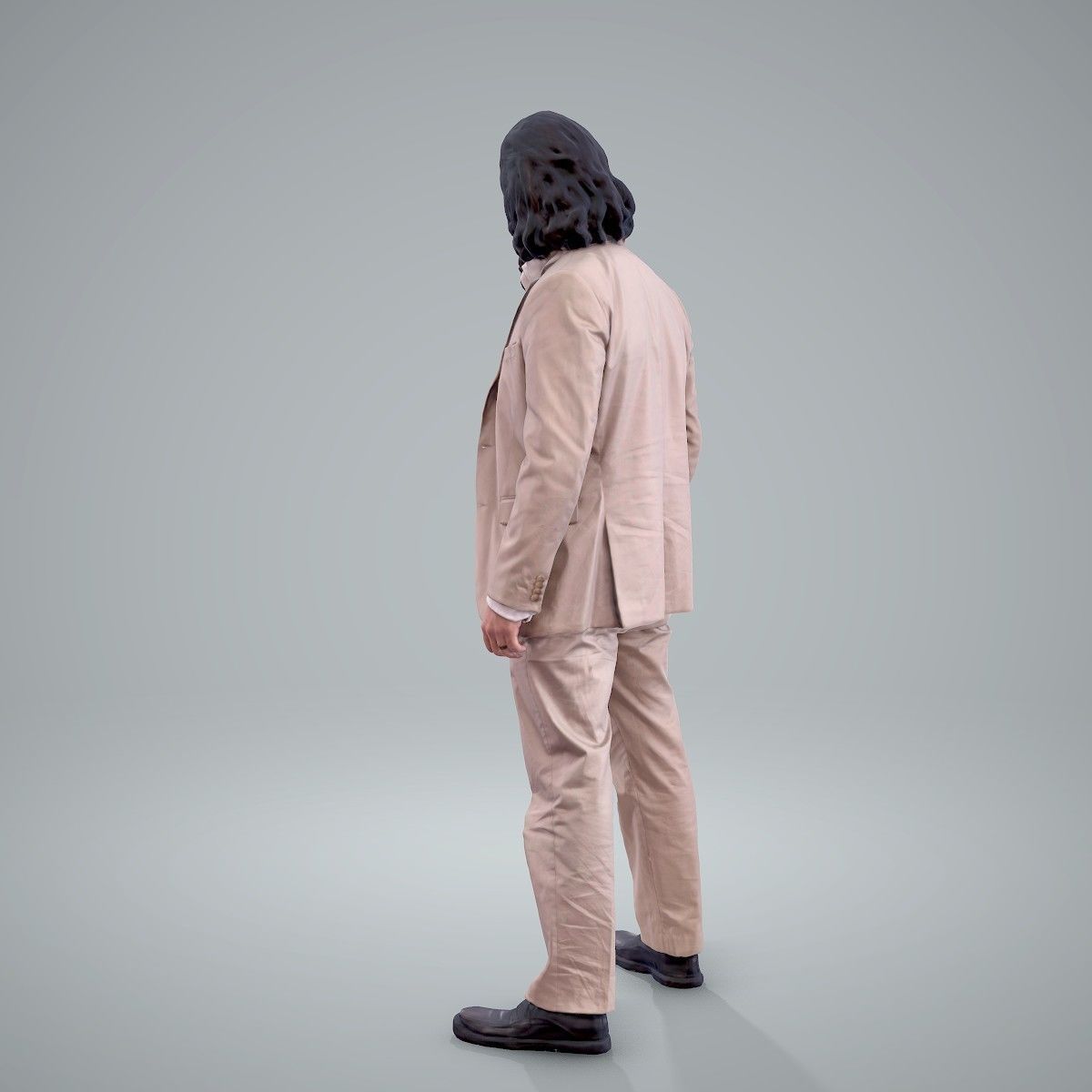 Classy Bearded Man with Brown Suit CMan0205-HD2-O01P01-S 3D model_23