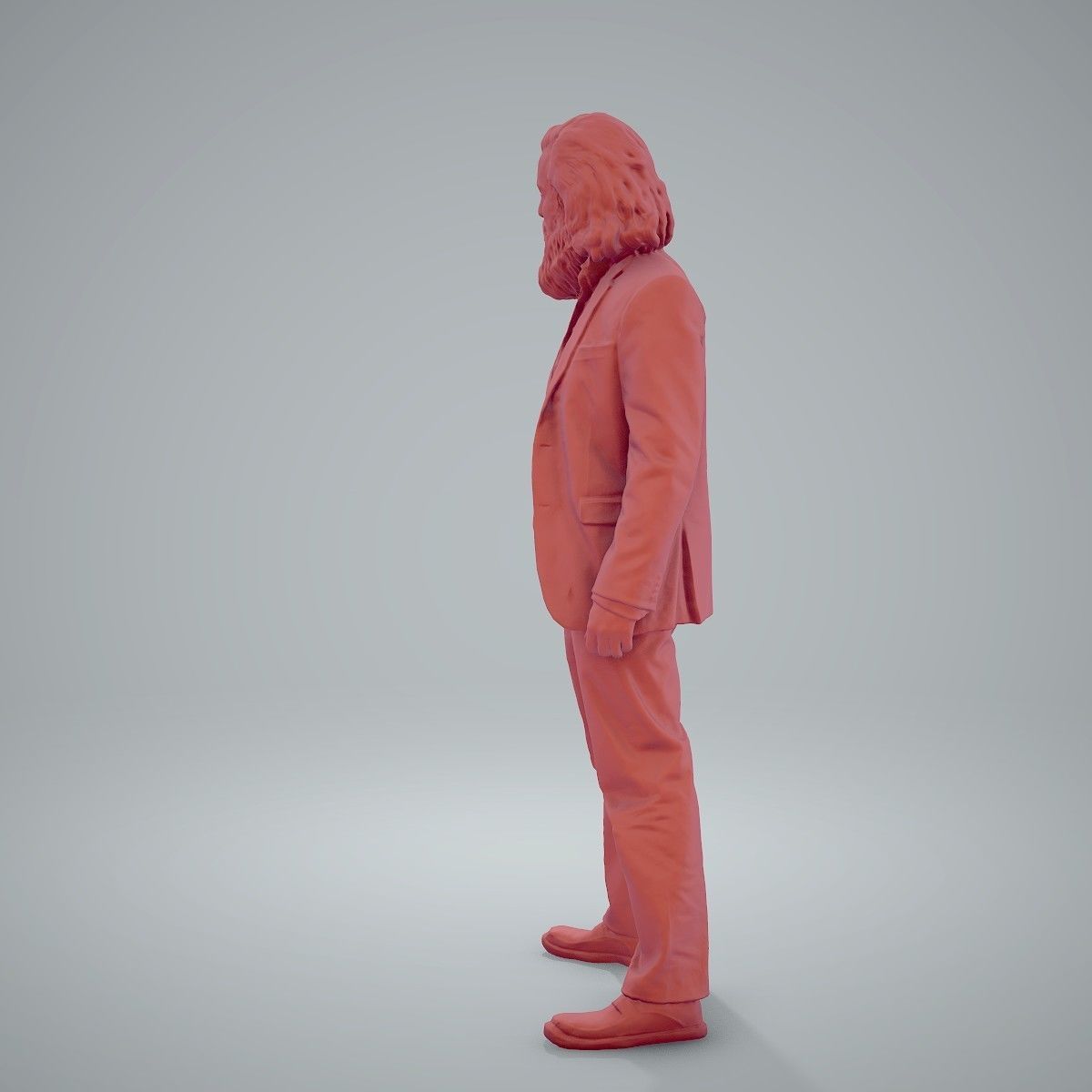 Classy Bearded Man with Brown Suit CMan0205-HD2-O01P01-S 3D model_27