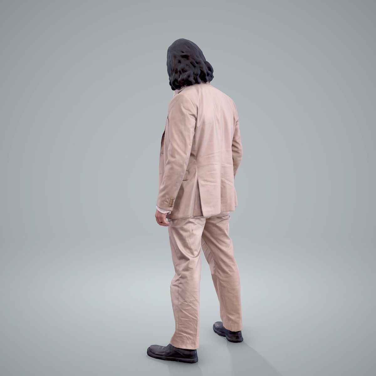 Classy Bearded Man with Brown Suit CMan0205-HD2-O01P01-S 3D model_25