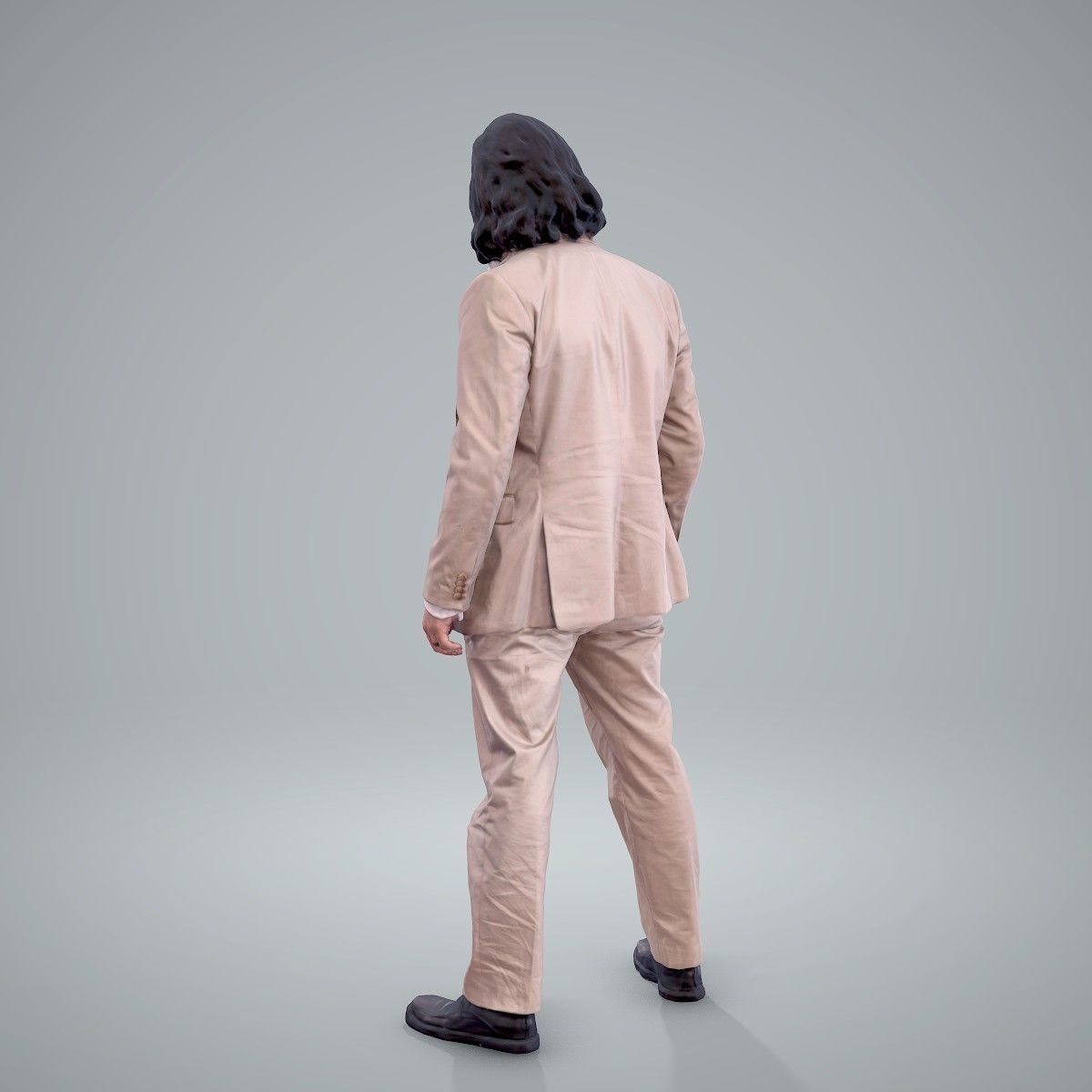 Classy Bearded Man with Brown Suit CMan0205-HD2-O01P01-S 3D model_66