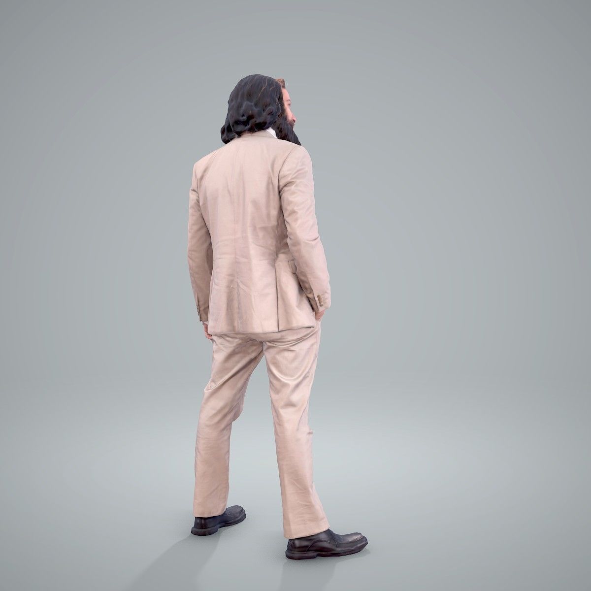 Classy Bearded Man with Brown Suit CMan0205-HD2-O01P01-S 3D model_57