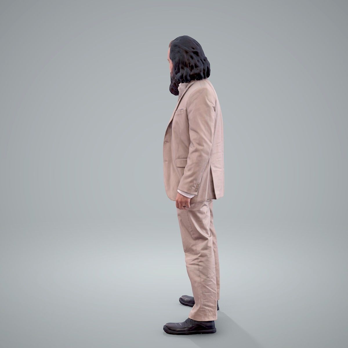 Classy Bearded Man with Brown Suit CMan0205-HD2-O01P01-S 3D model_52