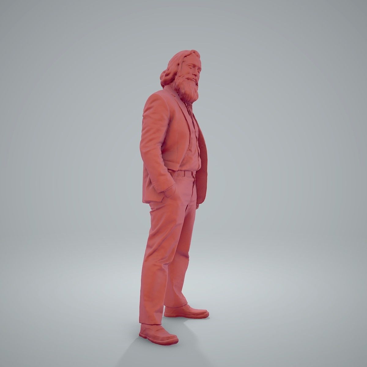 Classy Bearded Man with Brown Suit CMan0205-HD2-O01P01-S 3D model_38