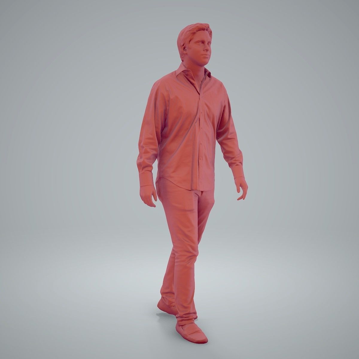 Casual Man Wearing Brown Moccasins CMan0204-HD2-O01P01-S 3D model_74