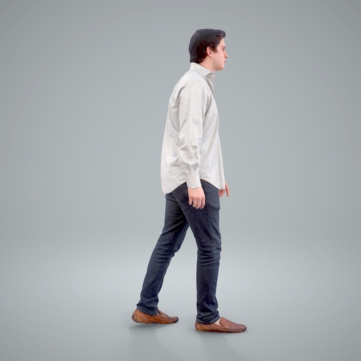 Casual Man Wearing Brown Moccasins CMan0204-HD2-O01P01-S 3D model_61