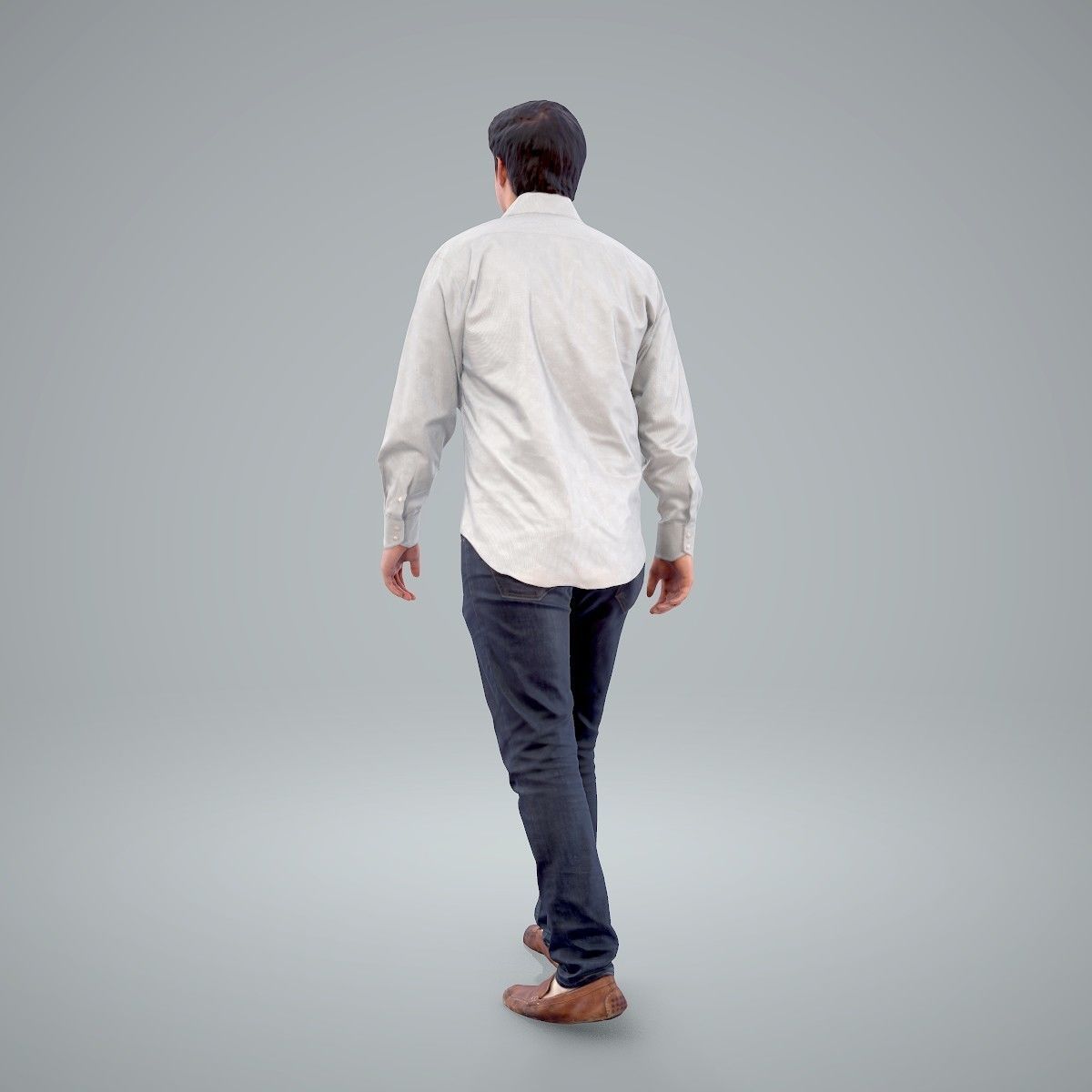 Casual Man Wearing Brown Moccasins CMan0204-HD2-O01P01-S 3D model_40