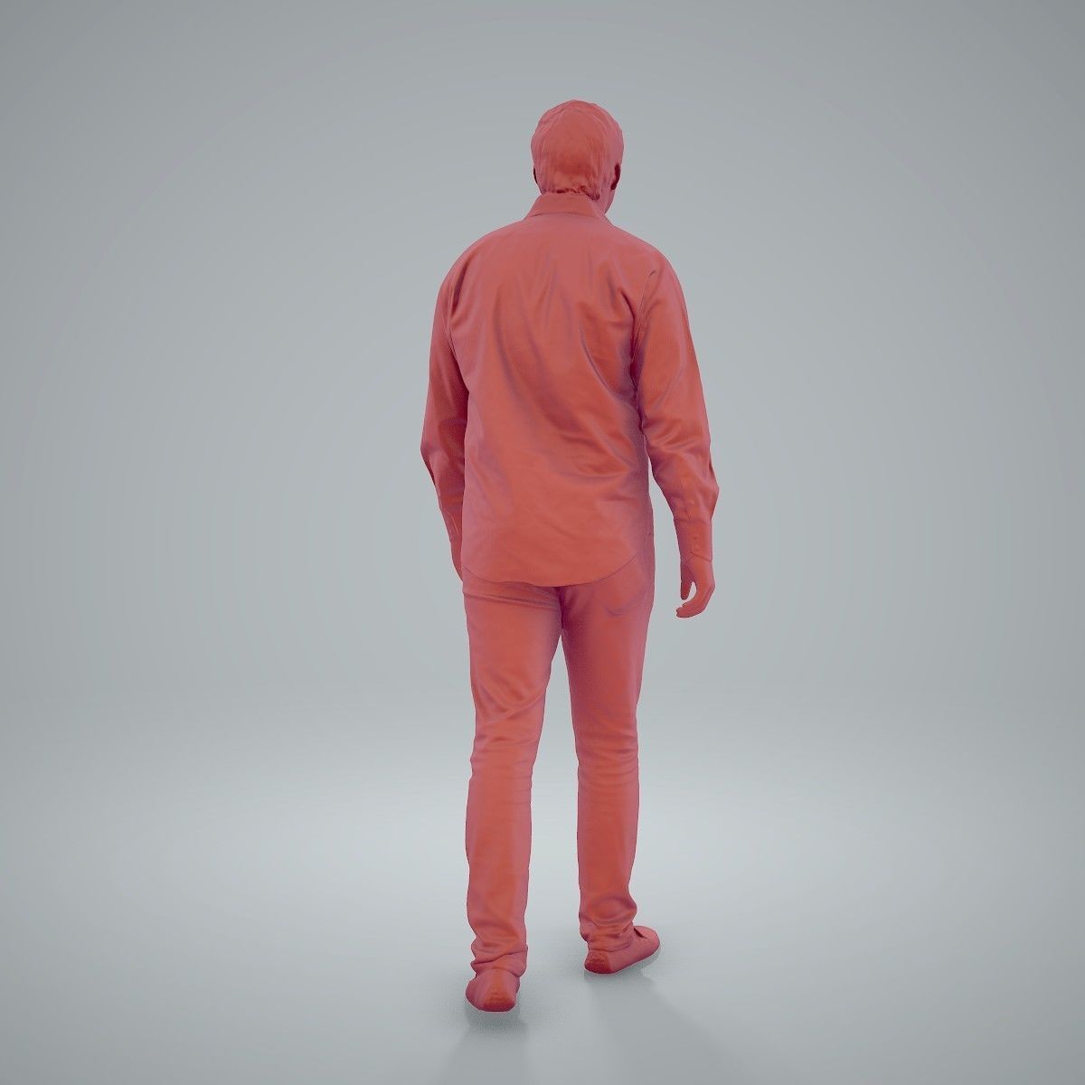 Casual Man Wearing Brown Moccasins CMan0204-HD2-O01P01-S 3D model_22