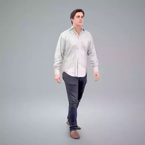 Casual Man Wearing Brown Moccasins CMan0204-HD2-O01P01-S