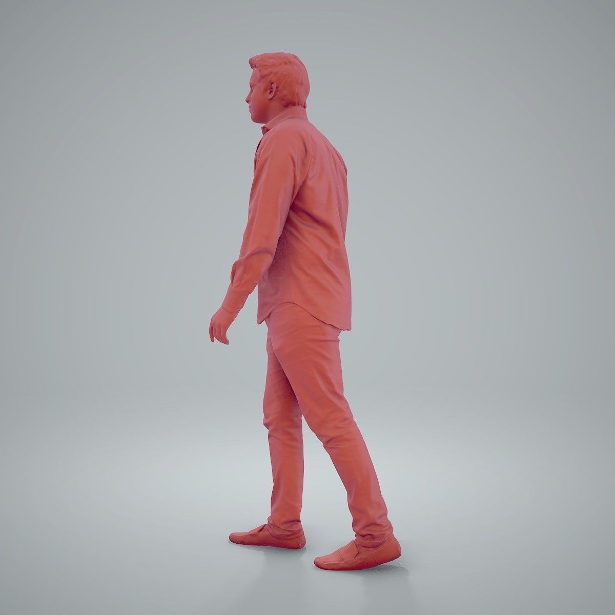 Casual Man Wearing Brown Moccasins CMan0204-HD2-O01P01-S 3D model_19