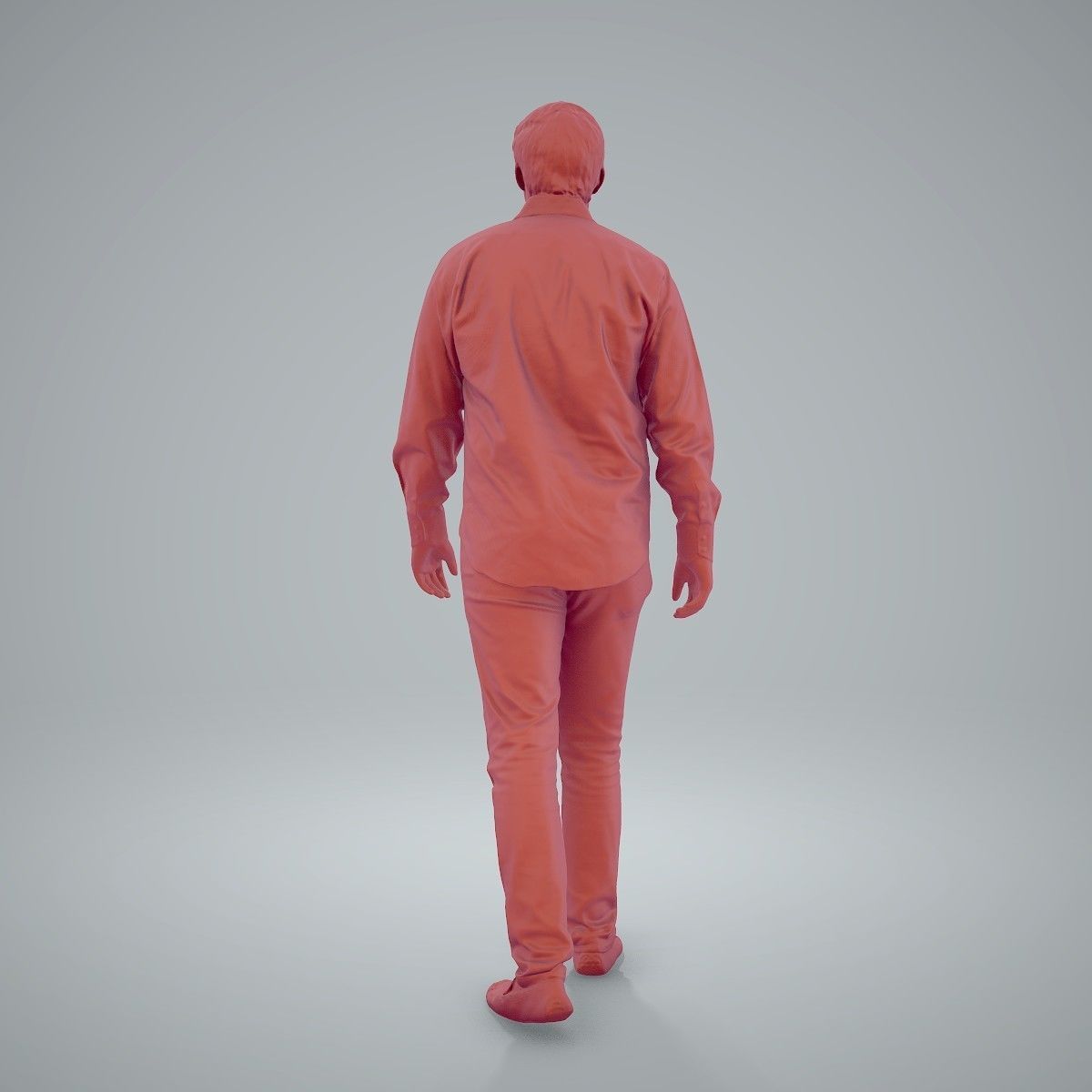 Casual Man Wearing Brown Moccasins CMan0204-HD2-O01P01-S 3D model_12