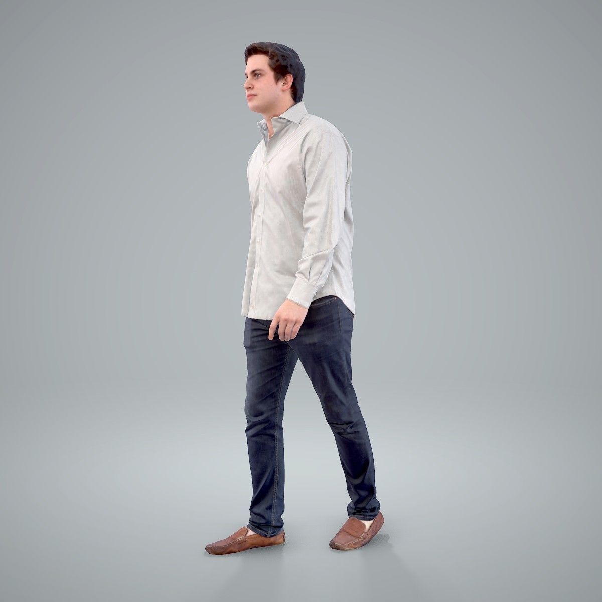 Casual Man Wearing Brown Moccasins CMan0204-HD2-O01P01-S 3D model_29