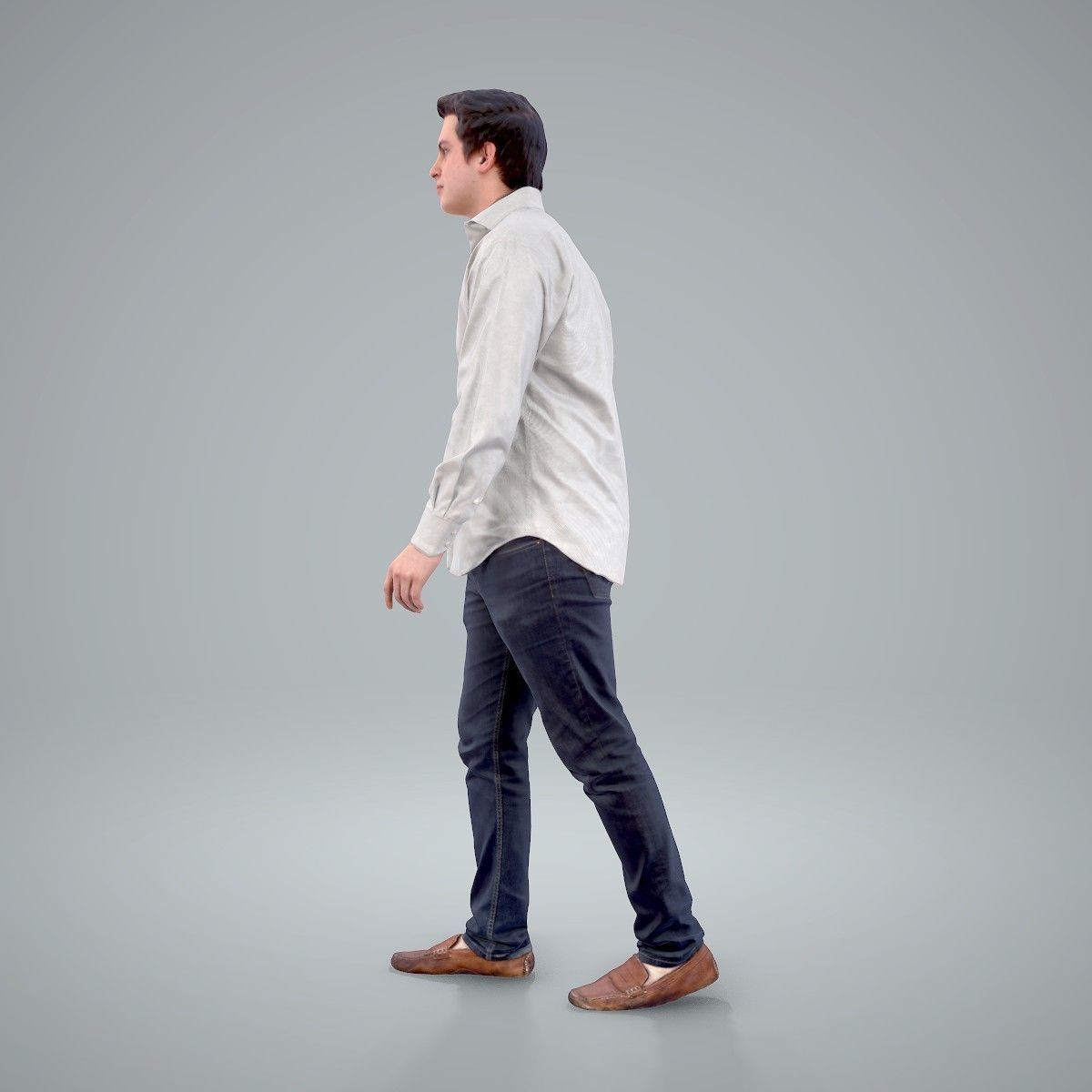 Casual Man Wearing Brown Moccasins CMan0204-HD2-O01P01-S 3D model_50