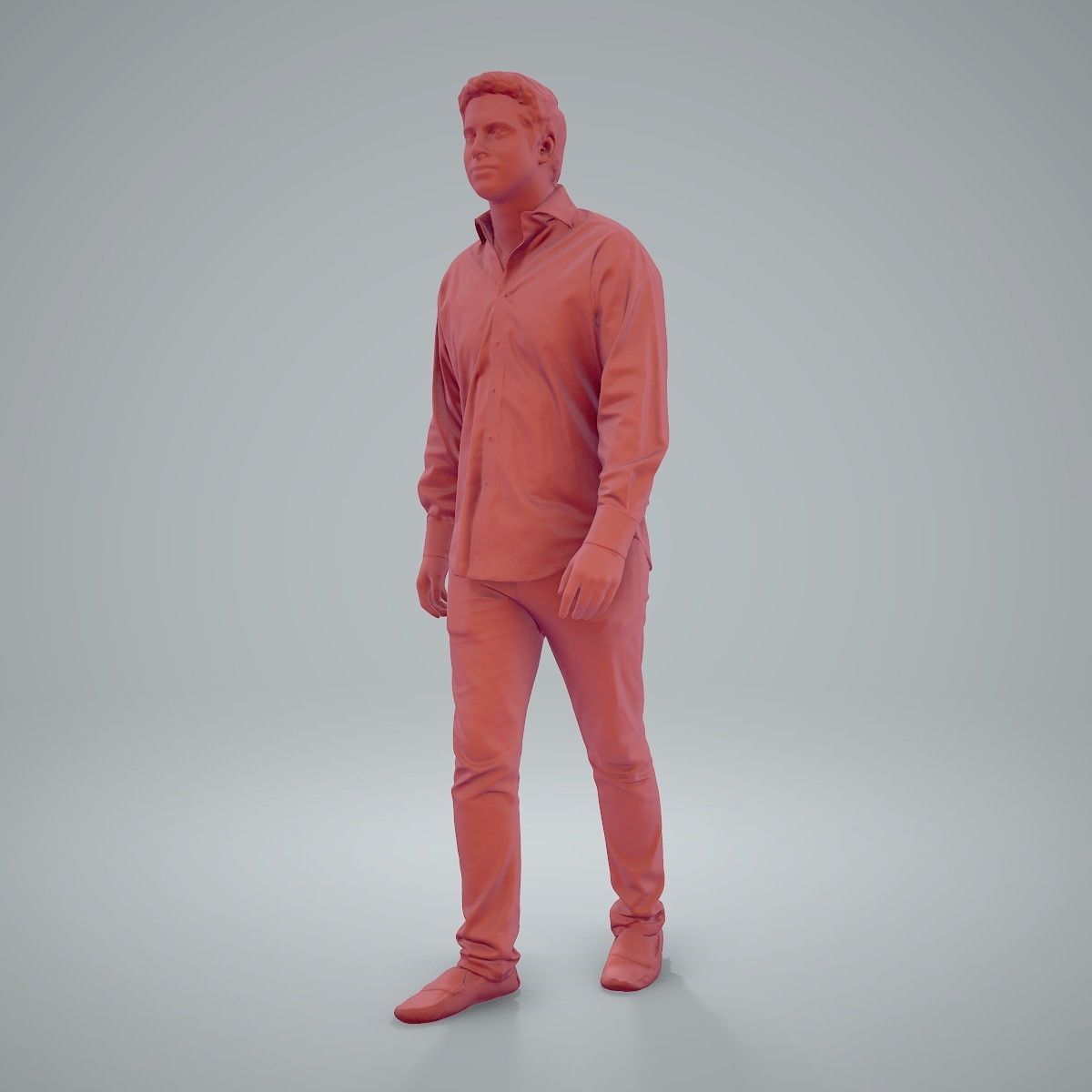 Casual Man Wearing Brown Moccasins CMan0204-HD2-O01P01-S 3D model_71