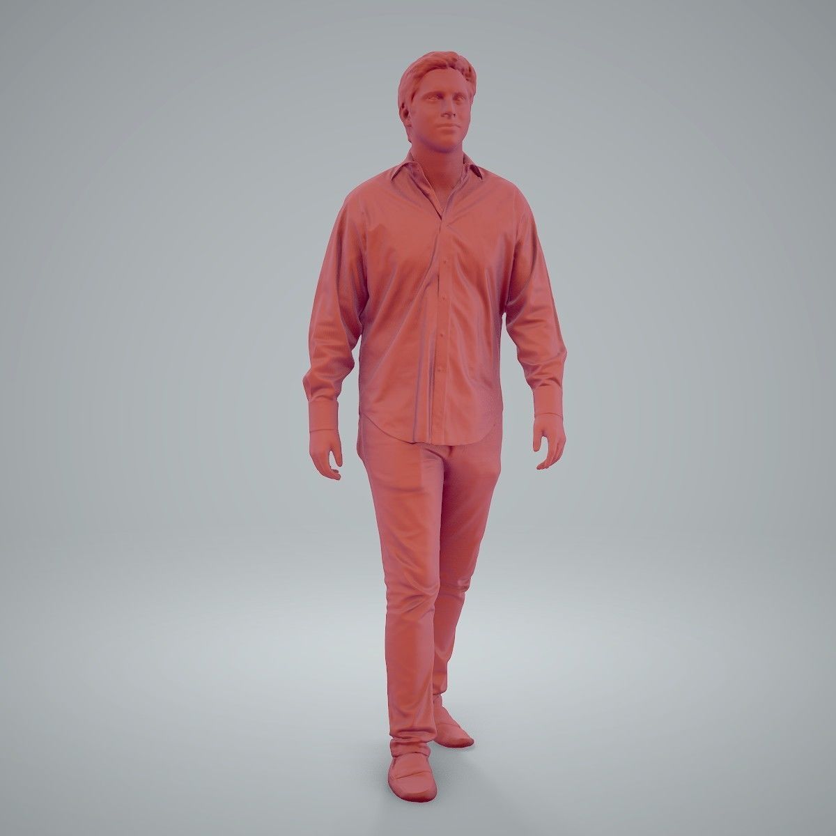 Casual Man Wearing Brown Moccasins CMan0204-HD2-O01P01-S 3D model_73