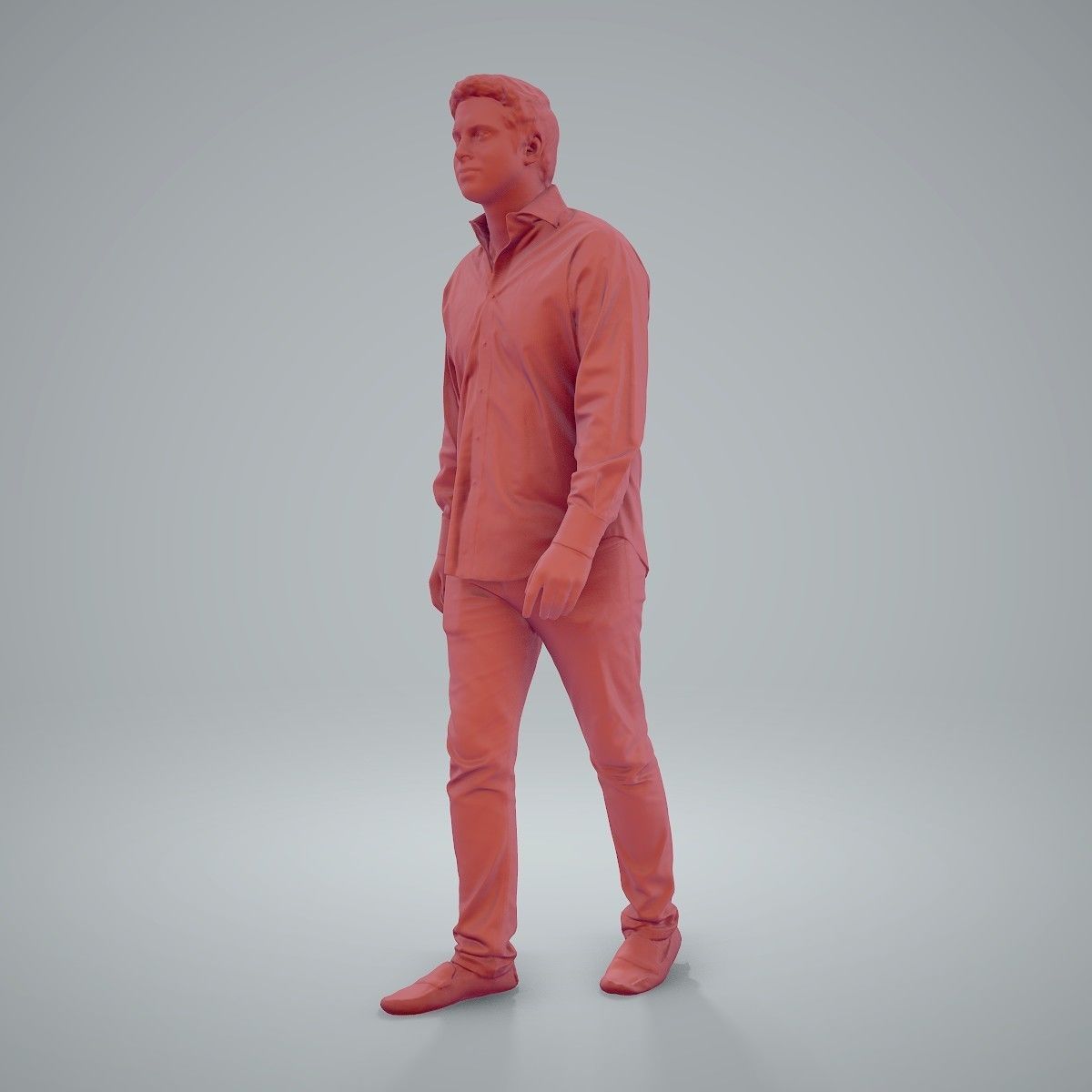 Casual Man Wearing Brown Moccasins CMan0204-HD2-O01P01-S 3D model_51