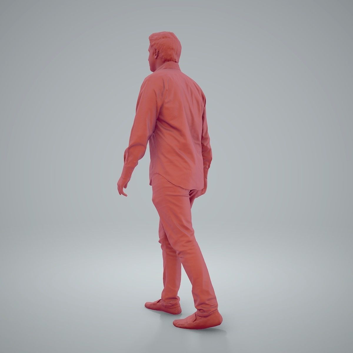 Casual Man Wearing Brown Moccasins CMan0204-HD2-O01P01-S 3D model_11