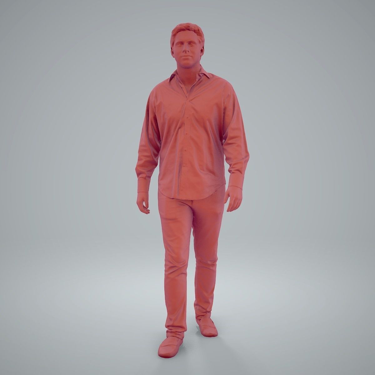 Casual Man Wearing Brown Moccasins CMan0204-HD2-O01P01-S 3D model_52