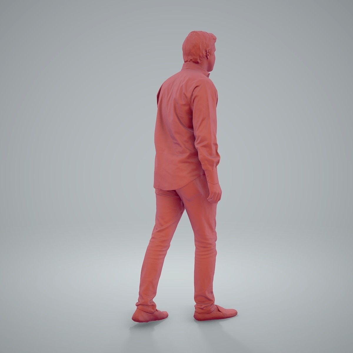 Casual Man Wearing Brown Moccasins CMan0204-HD2-O01P01-S 3D model_14