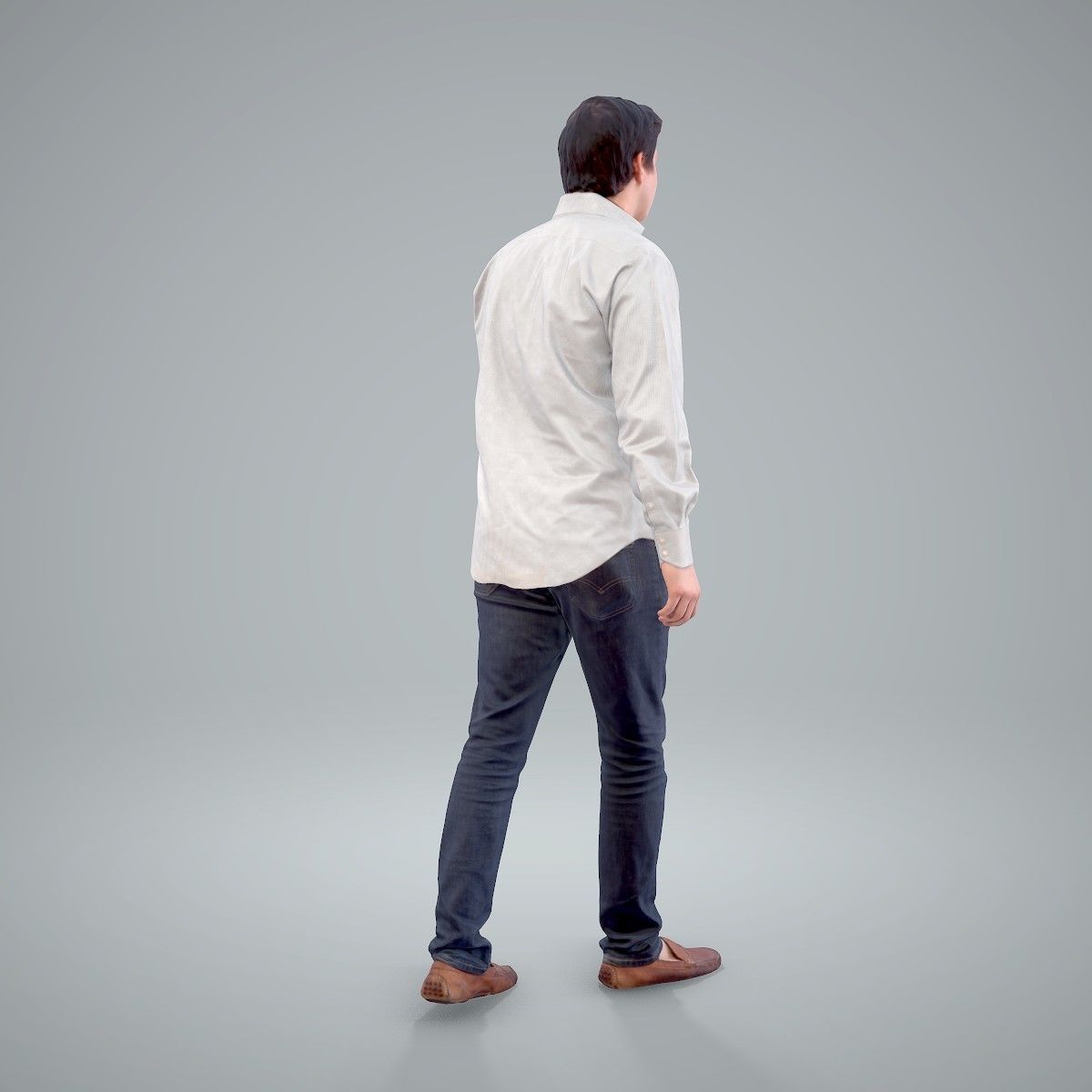 Casual Man Wearing Brown Moccasins CMan0204-HD2-O01P01-S 3D model_70