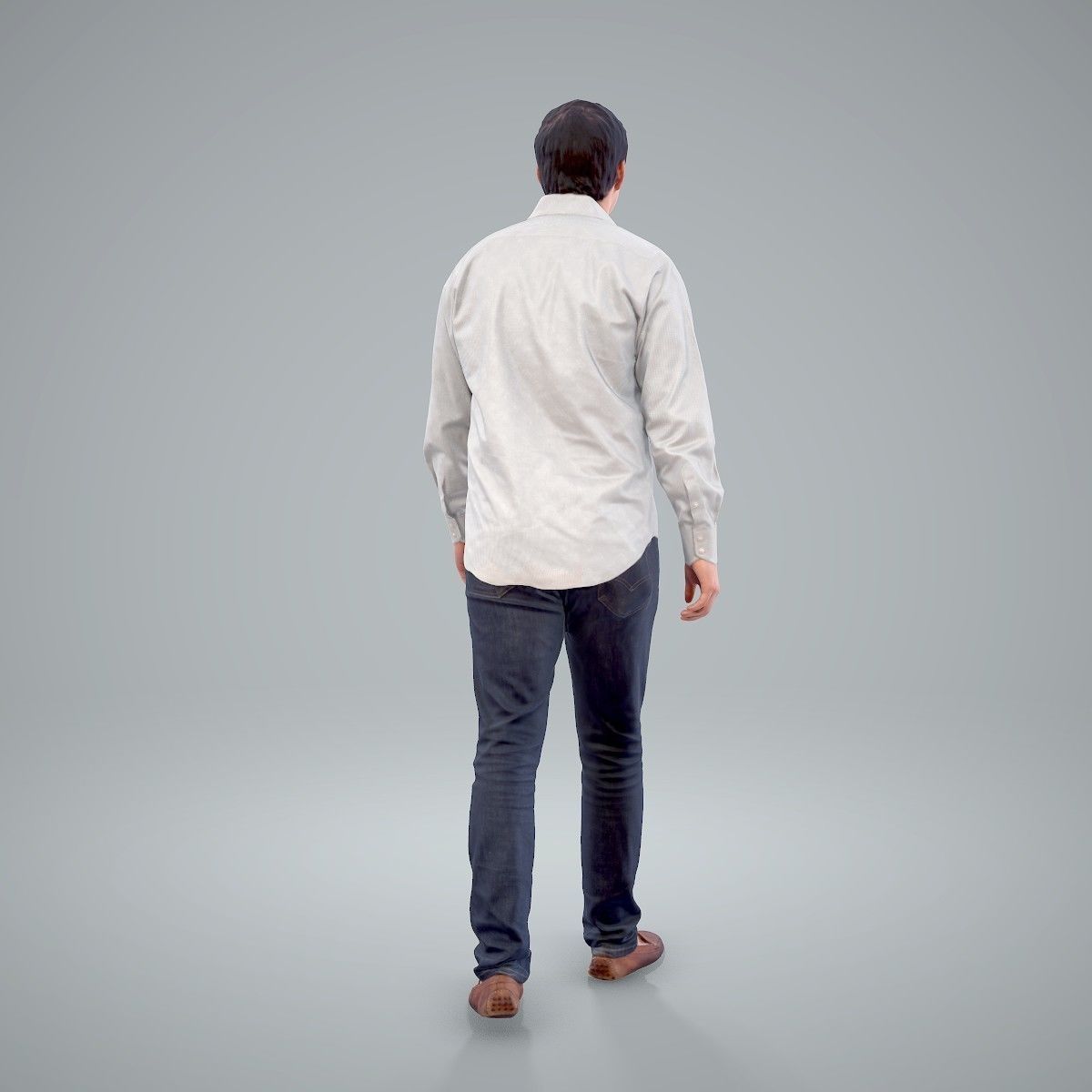 Casual Man Wearing Brown Moccasins CMan0204-HD2-O01P01-S 3D model_20