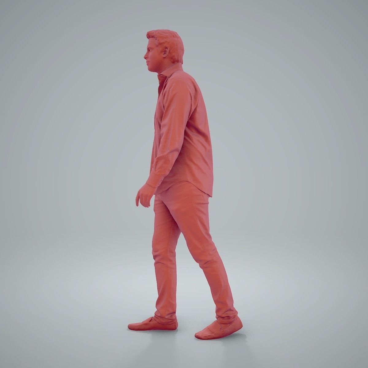 Casual Man Wearing Brown Moccasins CMan0204-HD2-O01P01-S 3D model_38