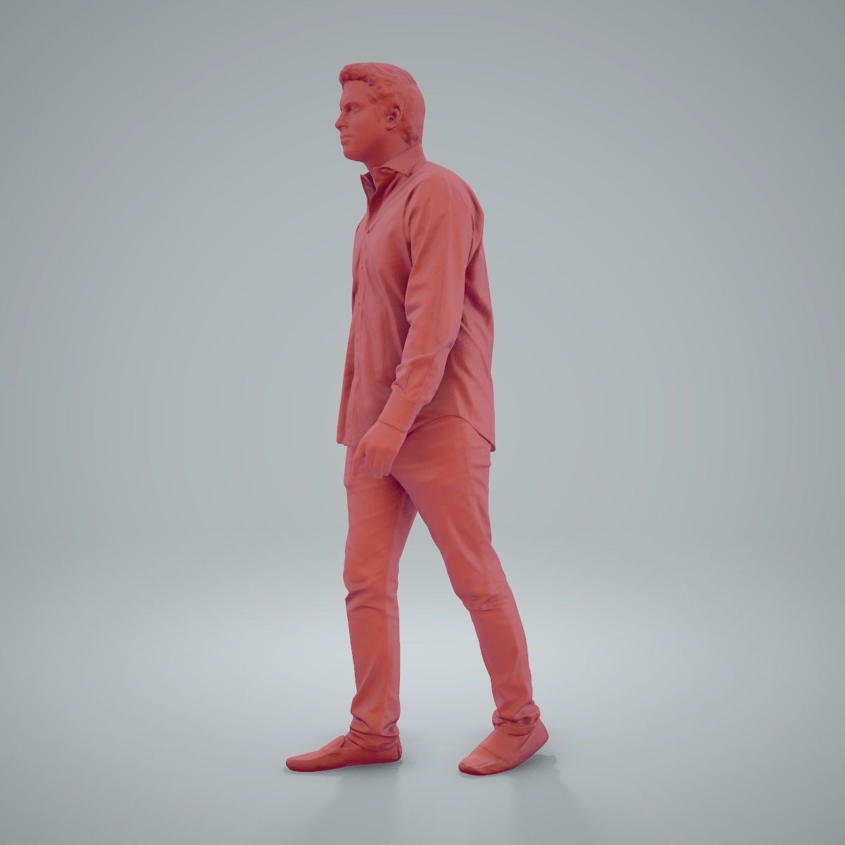 Casual Man Wearing Brown Moccasins CMan0204-HD2-O01P01-S 3D model_33