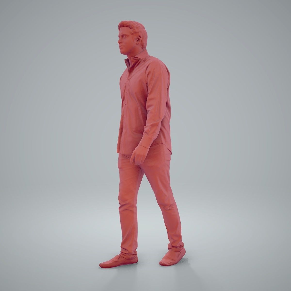 Casual Man Wearing Brown Moccasins CMan0204-HD2-O01P01-S 3D model_25