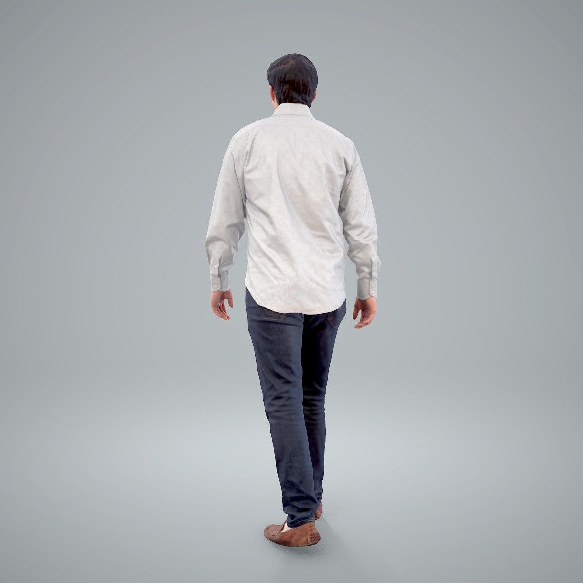 Casual Man Wearing Brown Moccasins CMan0204-HD2-O01P01-S 3D model_60