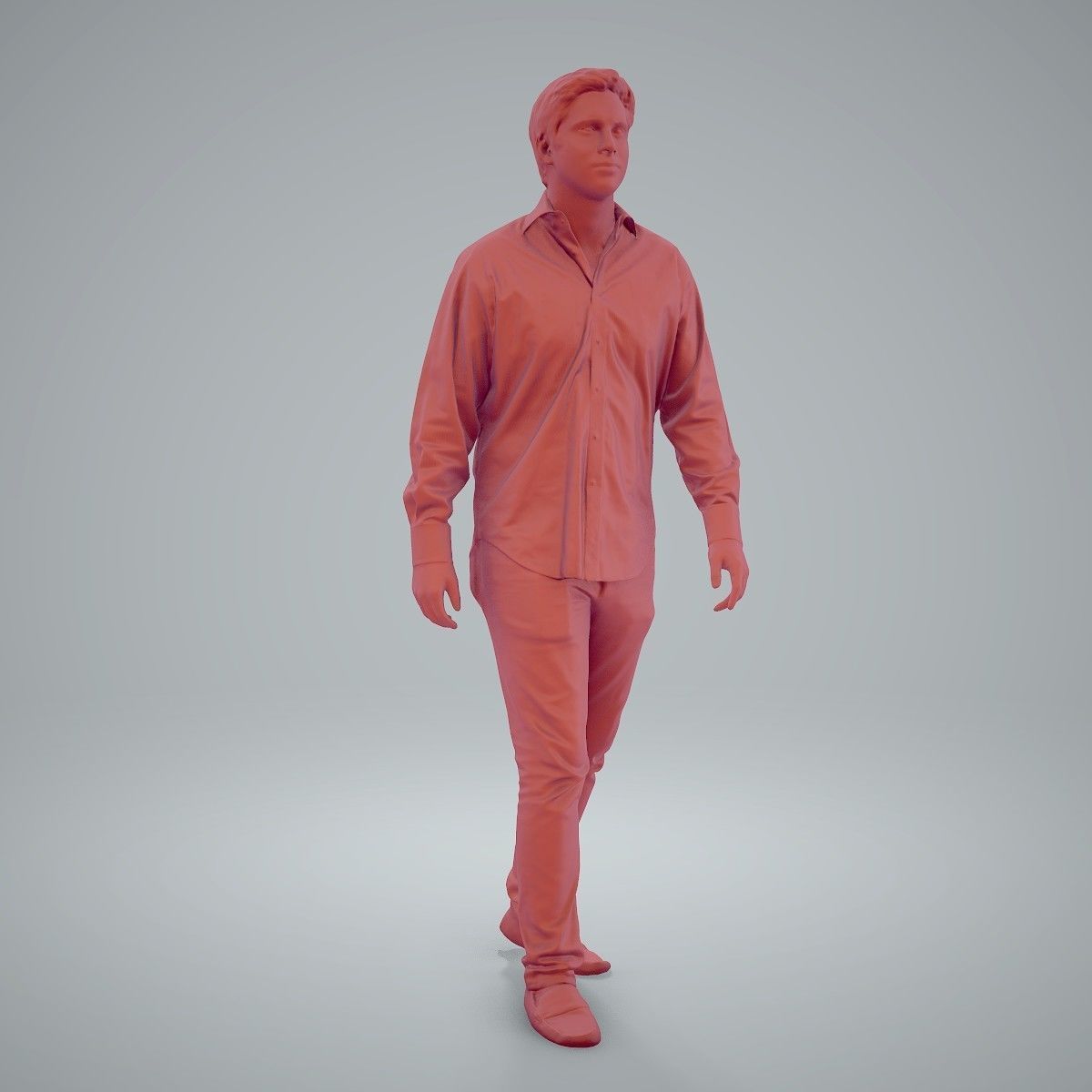 Casual Man Wearing Brown Moccasins CMan0204-HD2-O01P01-S 3D model_49