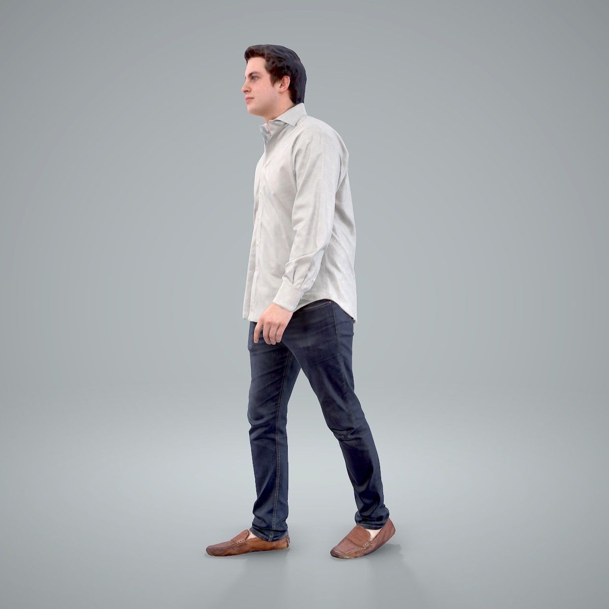 Casual Man Wearing Brown Moccasins CMan0204-HD2-O01P01-S 3D model_44