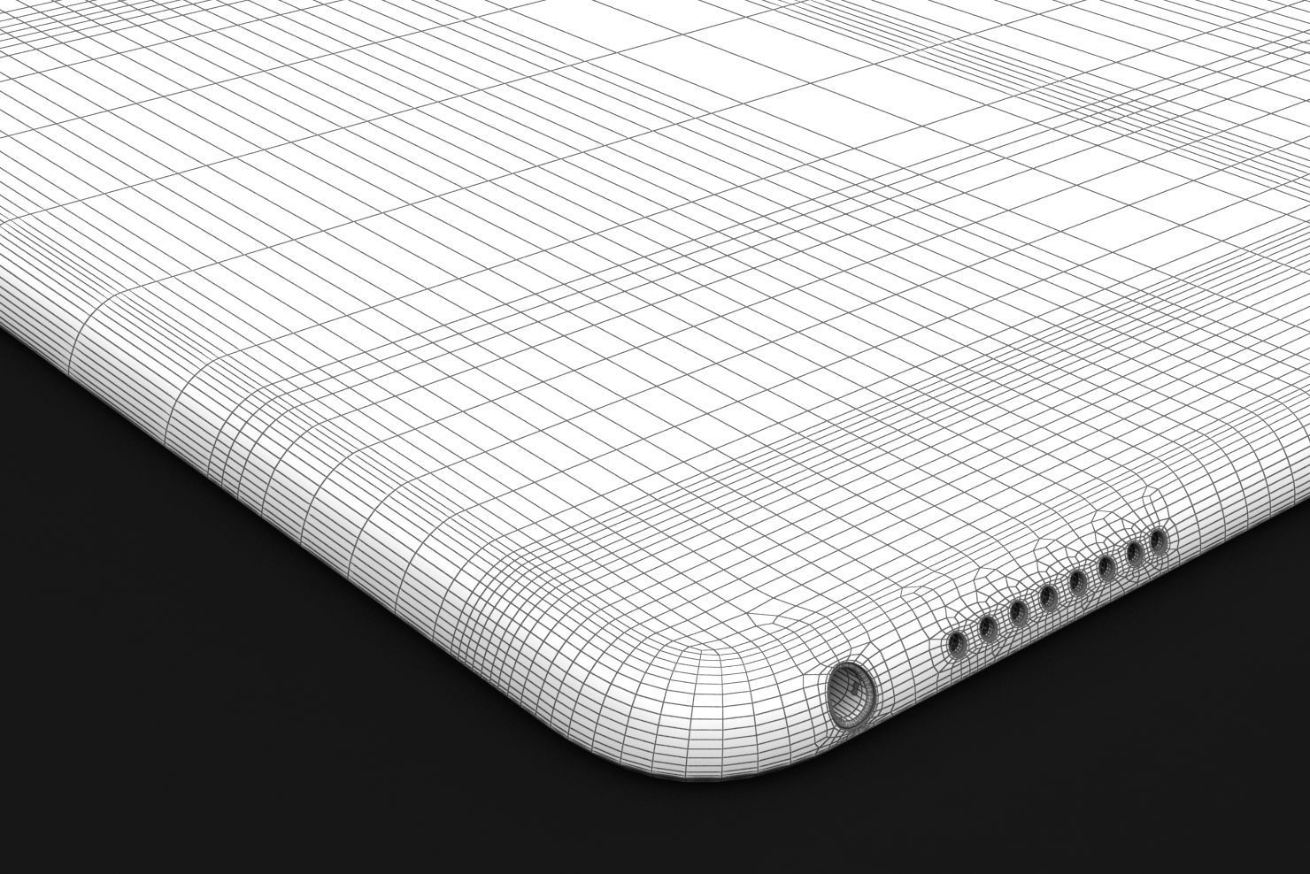 iPad Pro 10-5 2017 All Color with Pencil Low-poly 3D model_76