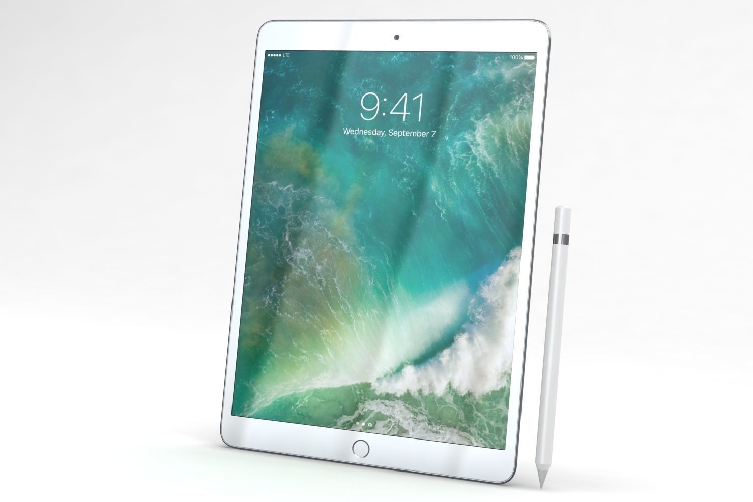iPad Pro 10-5 2017 All Color with Pencil Low-poly 3D model_17