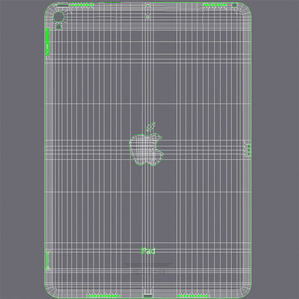 iPad Pro 10-5 2017 All Color with Pencil Low-poly 3D model_16