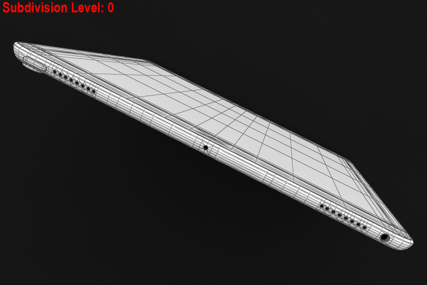 iPad Pro 10-5 2017 All Color with Pencil Low-poly 3D model_70