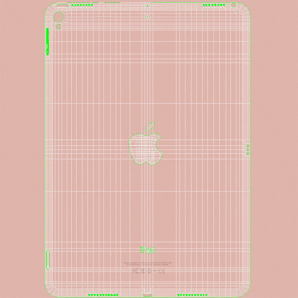 iPad Pro 10-5 2017 All Color with Pencil Low-poly 3D model_63