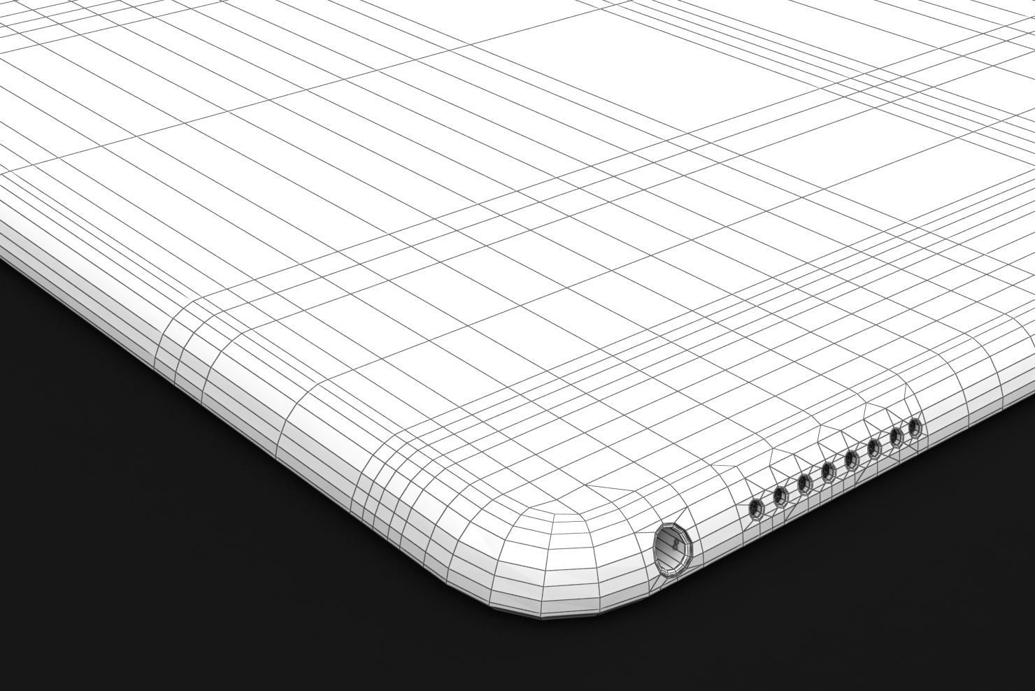 iPad Pro 10-5 2017 All Color with Pencil Low-poly 3D model_75