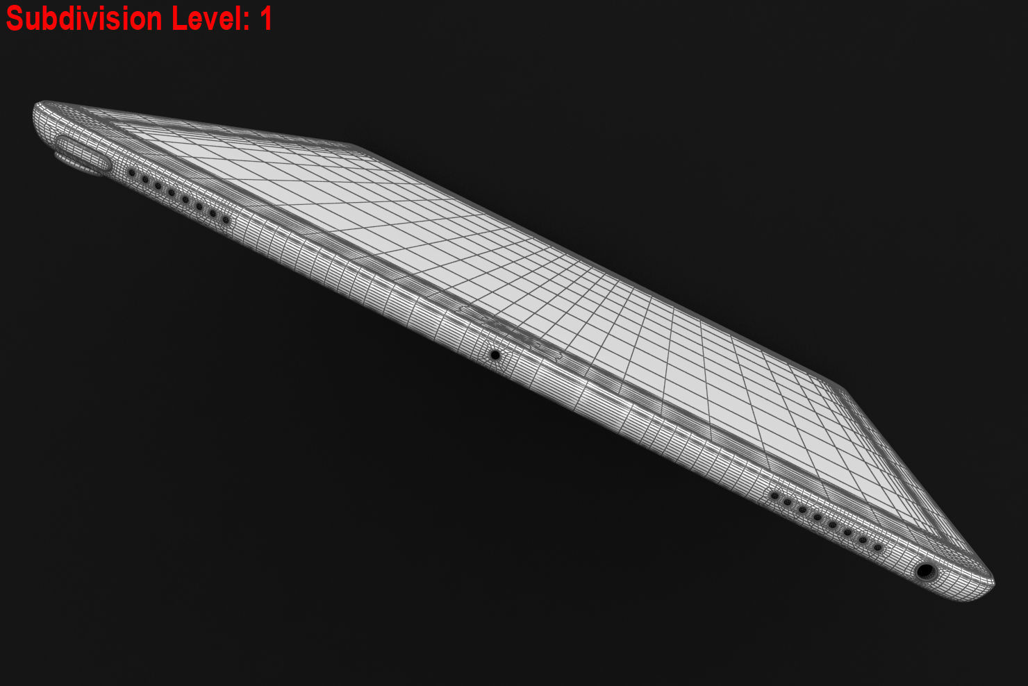 iPad Pro 10-5 2017 All Color with Pencil Low-poly 3D model_69